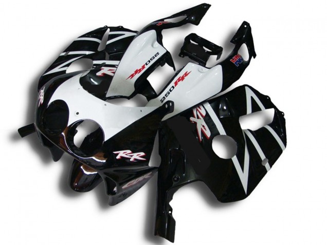 1990-1998 Black White RR Honda CBR250RR Fairings