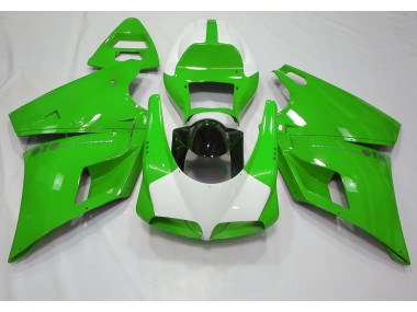 Best Aftermarket 1993-2005 Gloss Green & White Ducati 996 748 916 998 Fairings