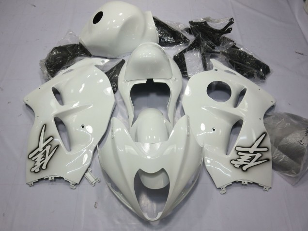 Best Aftermarket 1997-2007 Gloss White Suzuki GSXR 1300 Fairings