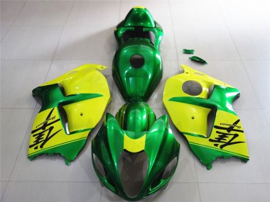 Best Aftermarket 1997-2007 Green and Yellow Suzuki GSXR 1300 Fairings