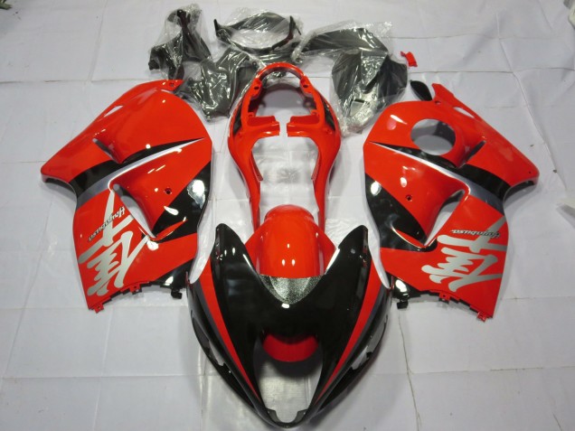 Best Aftermarket 1997-2007 Red and Black Silver Decal Suzuki GSXR 1300 Fairings