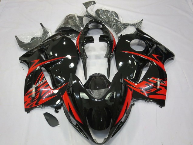 1997-2007 Red and Black Suzuki GSXR 1300 Fairings