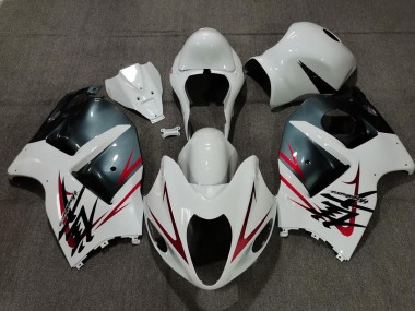 1997-2007 White Light Blue and Red Suzuki GSXR 1300 Fairings