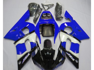 1998-2002 Blue White and Black Yamaha R6 Fairings