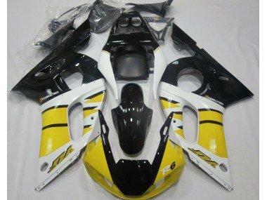 1998-2002 Gloss Yellow and Black Yamaha R6 Fairings