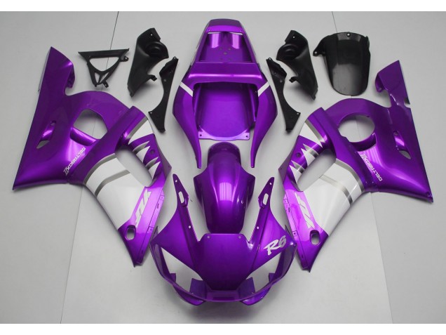 Best Aftermarket 1998-2002 Purple & White Yamaha R6 Fairings