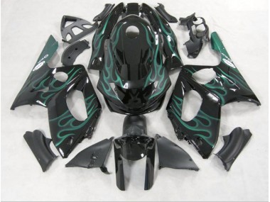 Best Aftermarket 1998-2007 Emerald Green Flame Yamaha YZF600 Fairings