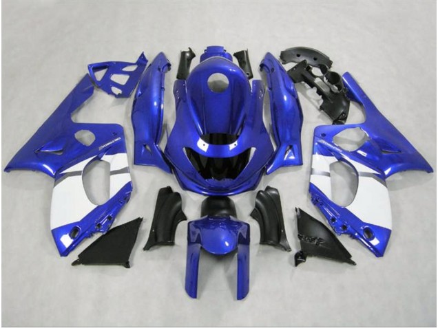 1998-2007 Gloss Blue and White Yamaha YZF600 Fairings