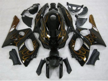 Best Aftermarket 1998-2007 Gold Flame Gloss Yamaha YZF600 Fairings