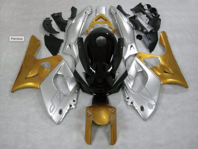 Best Aftermarket 1998-2007 Gold and Silver Gloss Yamaha YZF600 Fairings