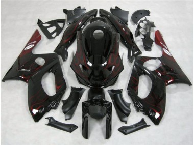 Best Aftermarket 1998-2007 Red Flame Yamaha YZF600 Fairings