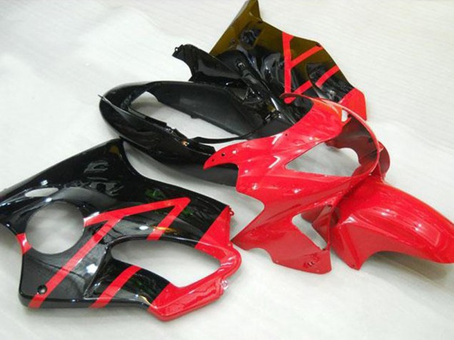 Best Aftermarket 1999-2000 Black Red Honda CBR600 F4 Fairings