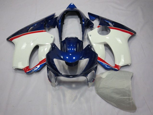 1999-2000 Deep Blue White and Red Honda CBR600 F4 Fairings