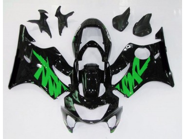 Best Aftermarket 1999-2000 Gloss Black & Green Honda CBR600 F4 Fairings