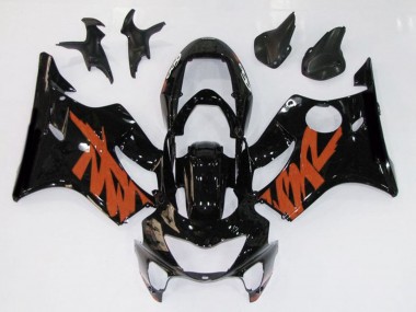 Best Aftermarket 1999-2000 Gloss Black & Orange Honda CBR600 F4 Fairings