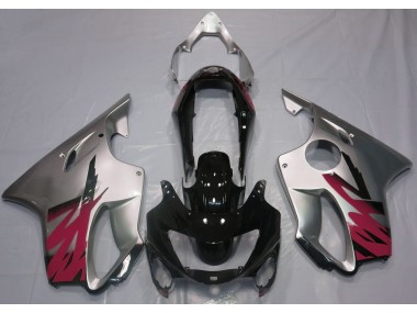 Best Aftermarket 1999-2000 Gloss Silver & Red Honda CBR600 F4 Fairings