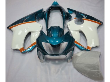 Best Aftermarket 1999-2000 Light Blue and Orange Honda CBR600 F4 Fairings