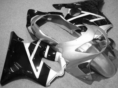 Best Aftermarket 1999-2000 Silver Black Honda CBR600 F4 Fairings