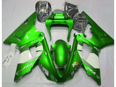 Best Aftermarket 2000-2001 Electric Green & White Yamaha R1 Fairings