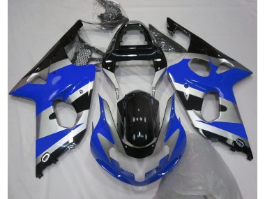 Best Aftermarket 2000-2002 Blue Silver OEM Style Suzuki GSXR 1000 Fairings