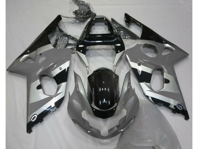 Best Aftermarket 2000-2002 Gray Silver OEM Style Suzuki GSXR 1000 Fairings