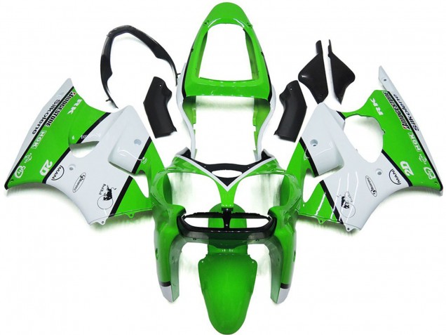 Best Aftermarket 2000-2002 Light Green Gloss Kit Kawasaki ZX6R Fairings