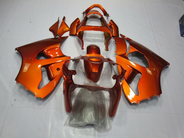 2000-2002 Orange Kawasaki ZX6R Fairings