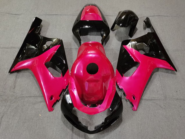 2001-2003 Gloss Pink and Black Suzuki GSXR 600-750 Fairings