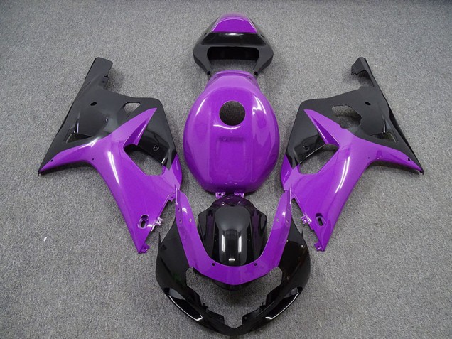 Best Aftermarket 2001-2003 Gloss Purple and Black Suzuki GSXR 600-750 Fairings