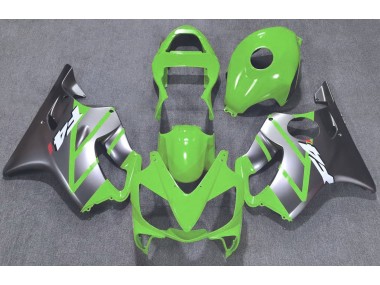 Best Aftermarket 2001-2003 Green and Matte Silver Honda CBR600 F4i Fairings