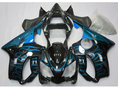 Best Aftermarket 2001-2003 Light Blue Flame Honda CBR600 F4i Fairings