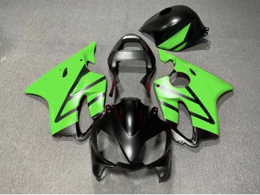 Best Aftermarket 2001-2003 Matte Black and Green Honda CBR600 F4i Fairings