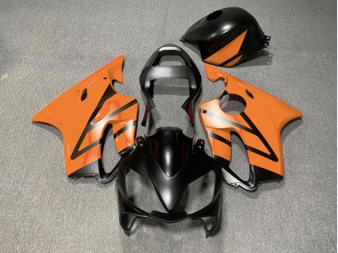 Best Aftermarket 2001-2003 Matte Black and Orange Honda CBR600 F4i Fairings