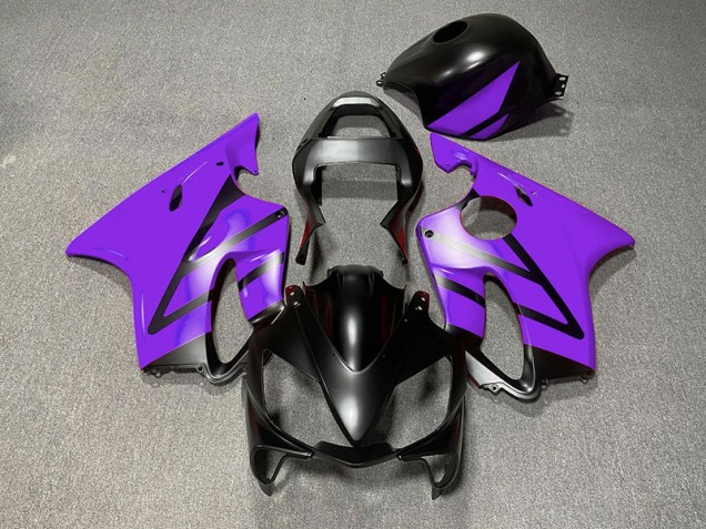 Best Aftermarket 2001-2003 Matte Black and Purple Honda CBR600 F4i Fairings