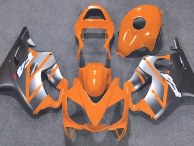 Best Aftermarket 2001-2003 Orange and Matte Silver Honda CBR600 F4i Fairings