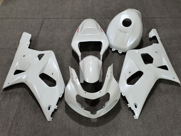 Best Aftermarket 2001-2003 Pearl White Red Suzuki GSXR 600-750 Fairings