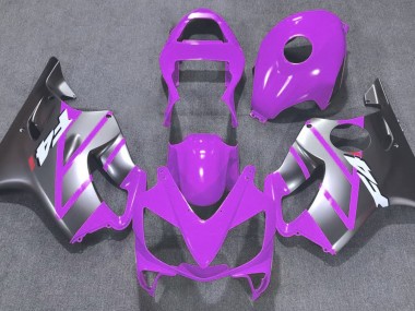 Best Aftermarket 2001-2003 Purple and Matte Silver Honda CBR600 F4i Fairings