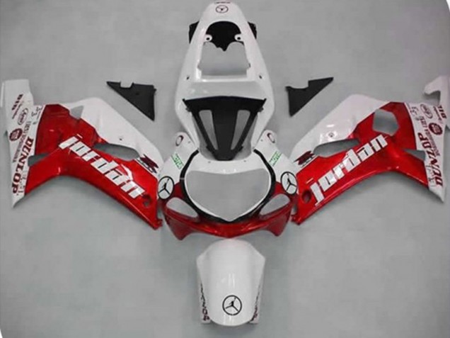 2001-2003 Red Jordan Suzuki GSXR 600-750 Fairings