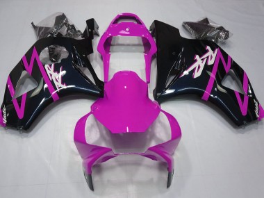 2002-2003 Gloss Black and Pink Honda CBR954 Fairings