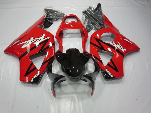 2002-2003 Gloss Red and Black Honda CBR954 Fairings