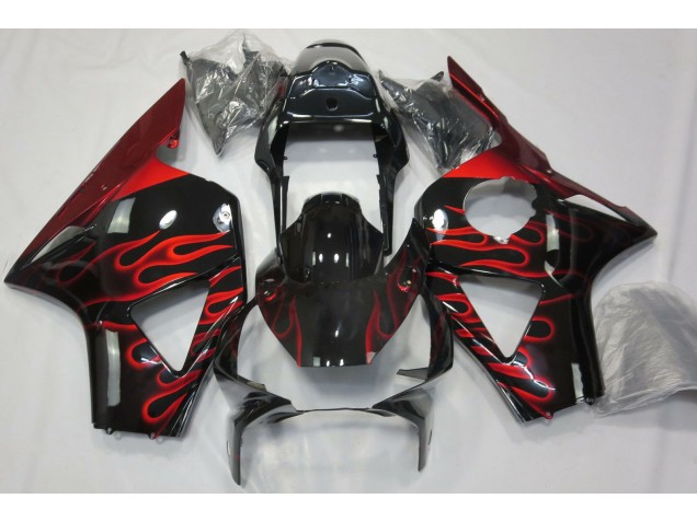 2002-2003 Red Flame Honda CBR954 Fairings