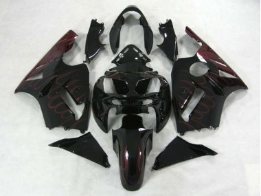 Best Aftermarket 2002-2005 Burgundy Flame Kawasaki ZX12R Fairings