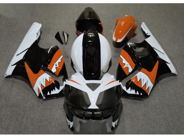 2002-2005 Orange Shark Kawasaki ZX12R Fairings