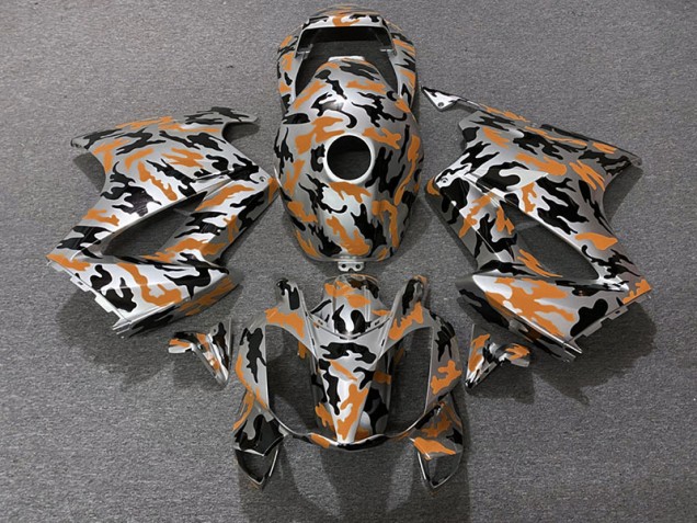 2002-2012 Orange Camo Honda VFR800 Fairings