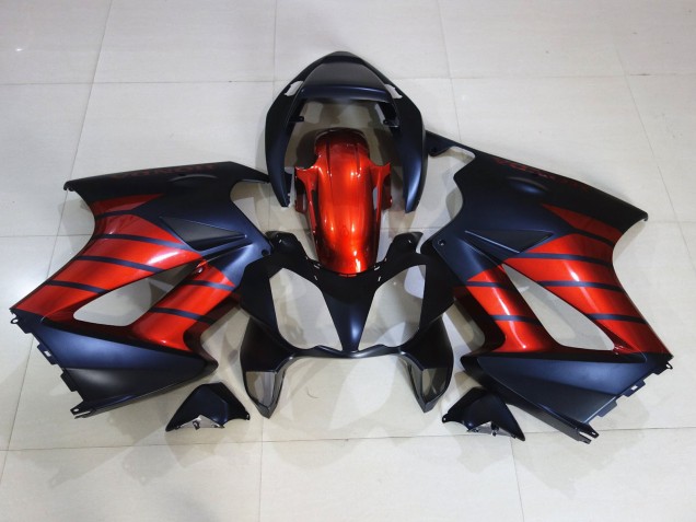 Best Aftermarket 2002-2012 Red and Black Honda VFR800 Fairings