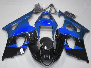 Best Aftermarket 2003-2004 Gloss Blue & Black Suzuki GSXR 1000 Fairings