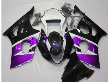 2003-2004 Gloss Purple and White Suzuki GSXR 1000 Fairings