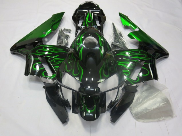 2003-2004 Green Flames Honda CBR600RR Fairings