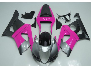 2003-2004 Pink Silver and Black Suzuki GSXR 1000 Fairings