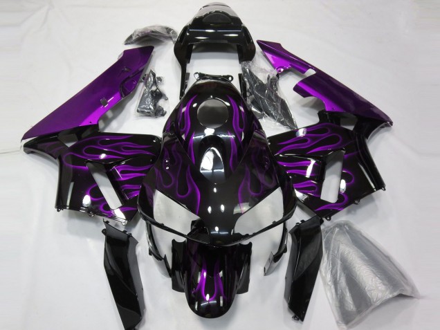 2003-2004 Purple Flames Honda CBR600RR Fairings